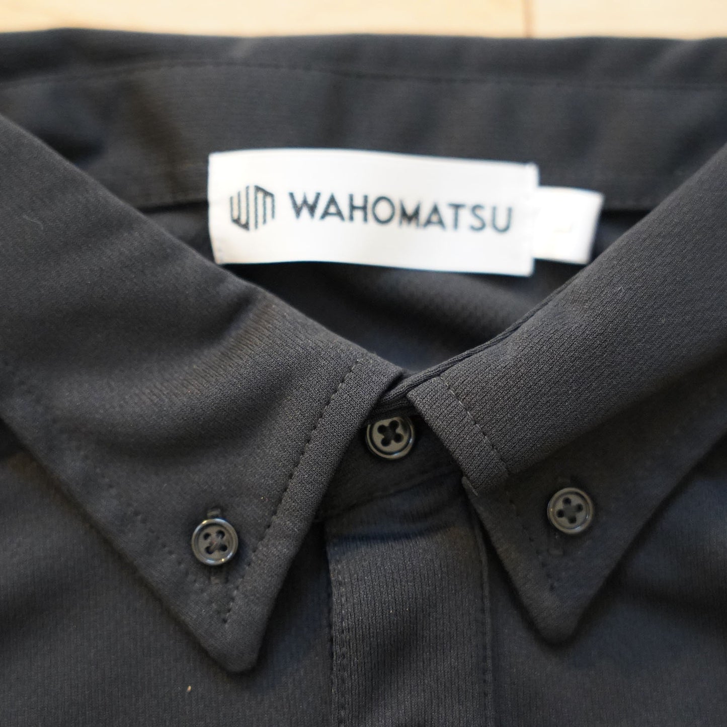 WAHOMATSUポロシャツ(ブラック)