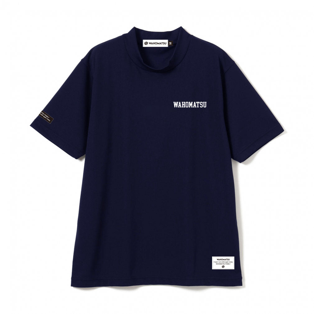 モックネックシャツ(ネイビー) 受注商品：9月中旬順次発送