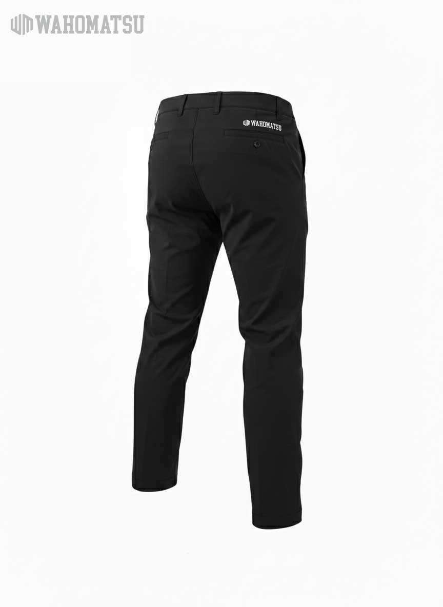 WAHOMATSUストレッチ吸汗速乾パンツ(ブラック)受注商品：9月中旬順次発送